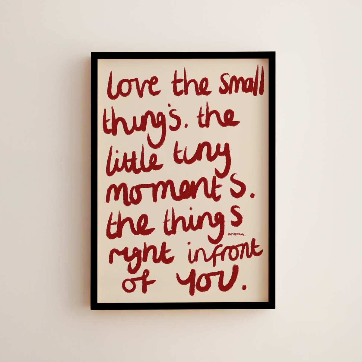 THE LITTLE THINGS